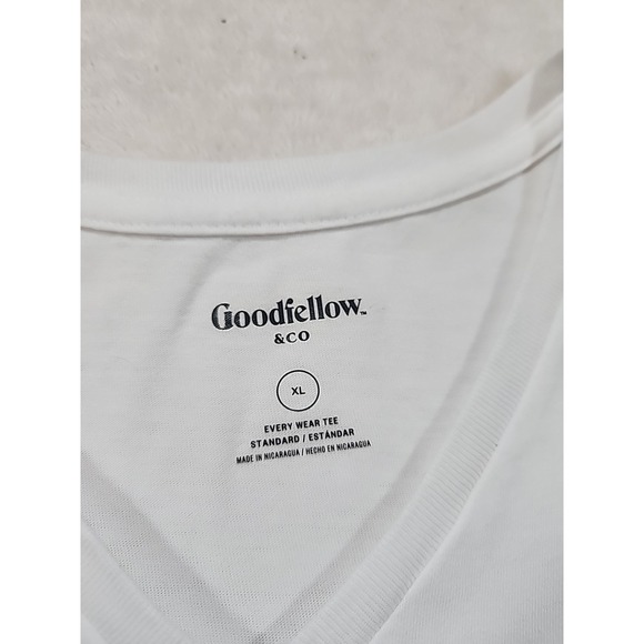 Goodfellow & Co. Mens  Every Wear Tee‎ Vneck White Tshirt Size Xl - Picture 2 of 6